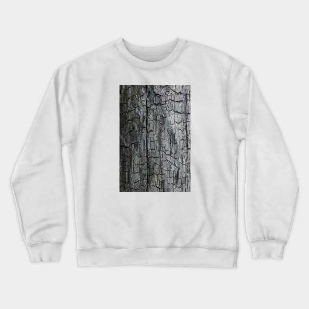 Charred wood texture Crewneck Sweatshirt by textural